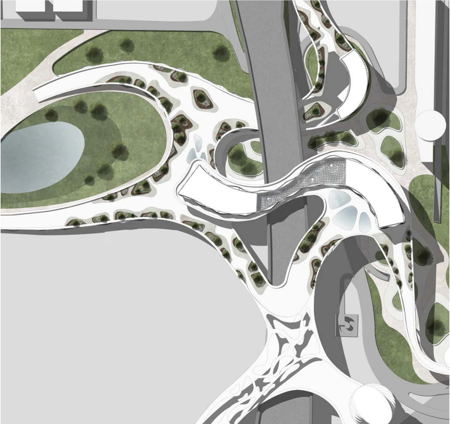 Masterplan of the elevated High Line